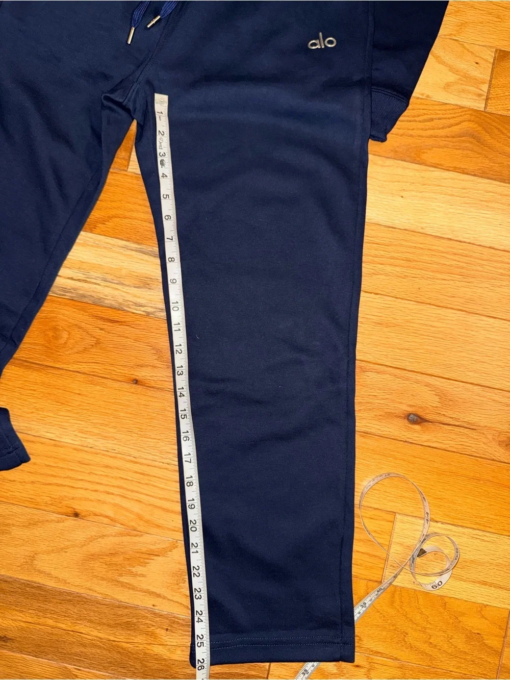 Size L Alo Navy Athletic Drawstring Pants